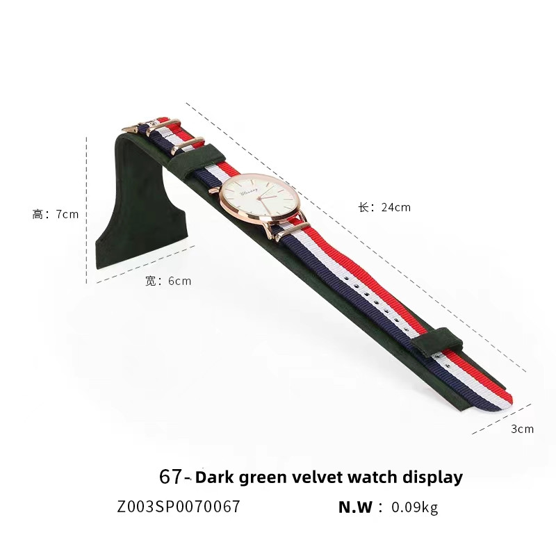 Popular Pu leather wrap metal display stand for watch