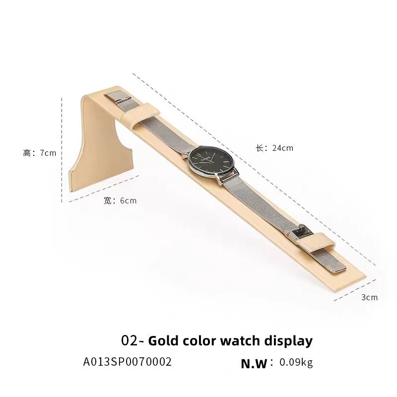 Popular Pu leather wrap metal display stand for watch
